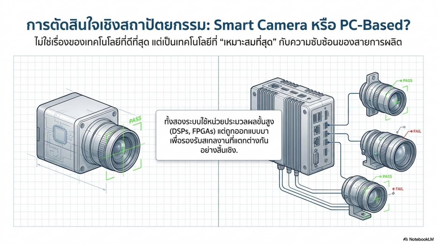 กล้องอัจฉริยะเทียบกับระบบ PC หลายกล้อง